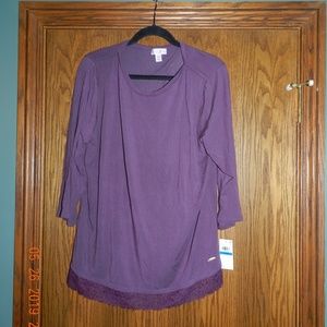 NWT Sesoire Plum Super Soft Pajama Top